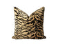 Tiger Print Velvet Pillow | Safari Collection