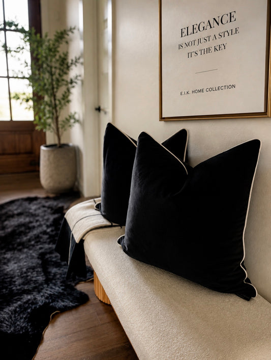 Ebony Pillow Cover